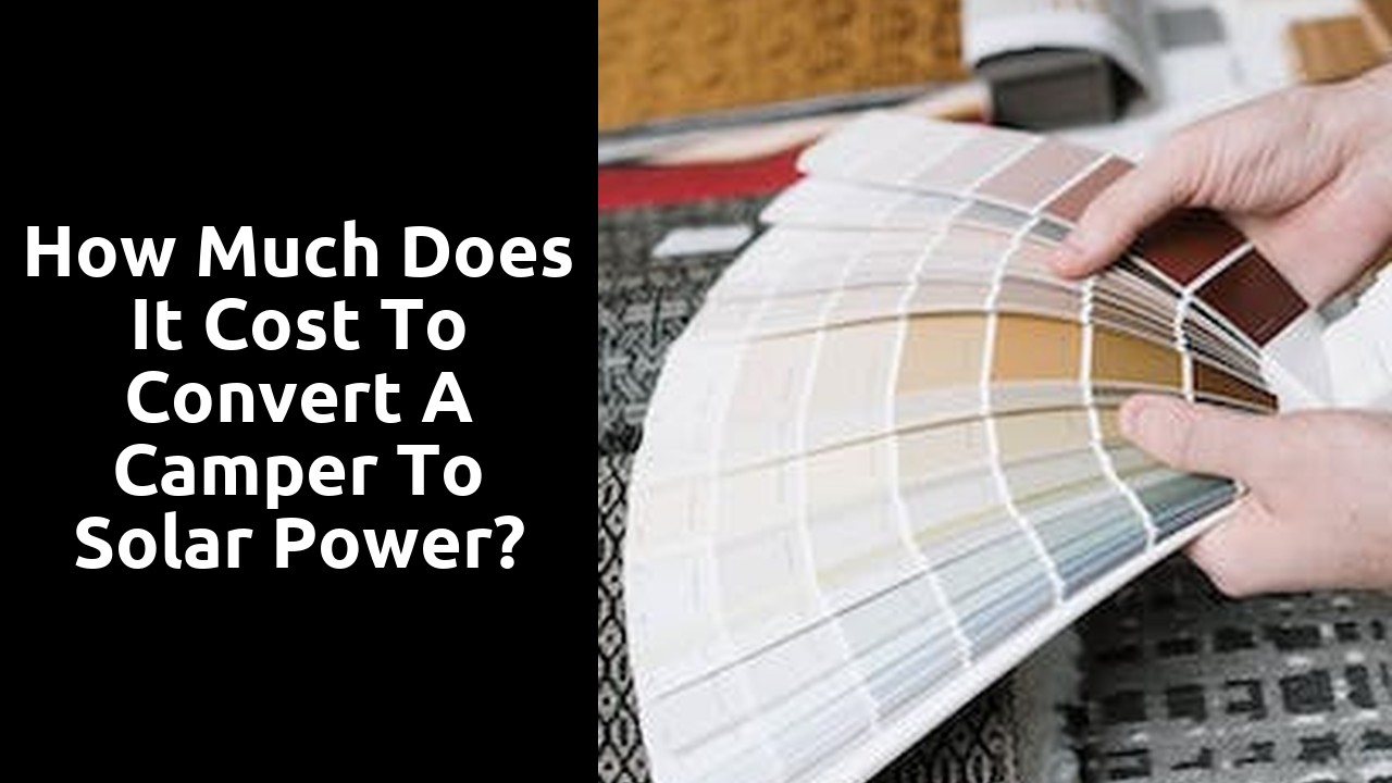 How much does it cost to convert a camper to solar power?