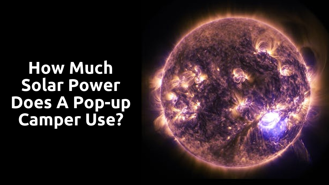 How much solar power does a pop-up camper use?